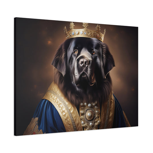 Newfoundland Renaissance Pet Portrait on Canvas | wall art | wall print