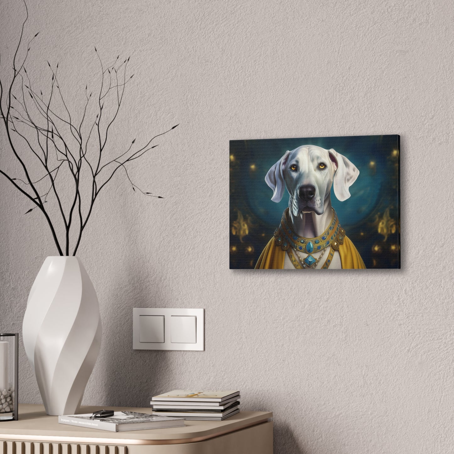 Great Dane Renaissance Pet Portrait  - Canvas, wall art, wall print, dog portrait, dog art