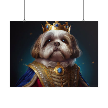 Shih Tzu Renaissance Pet Portrait Print | Dog Lover Wall Art | Dog Memorial Gift | Wall Art | Wall Print