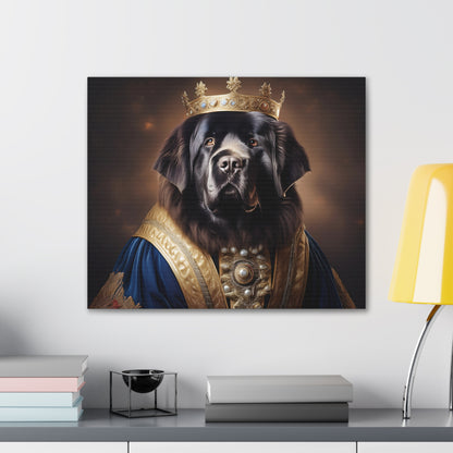 Newfoundland Renaissance Pet Portrait on Canvas | wall art | wall print