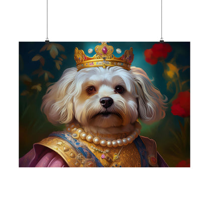 Havanese Dog Renaissance Pet Portrait Print, Wall print, wall art, Animal Lover Home Decor, Dog Wall Art