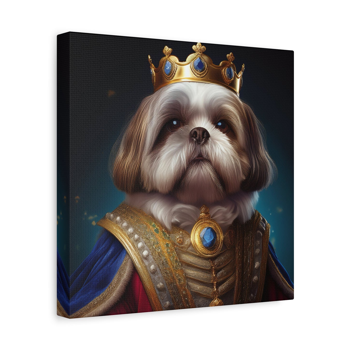 Shih Tzu Renaissance Pet Portrait on Canvas | wall art, wall print, dog portrait, dog art
