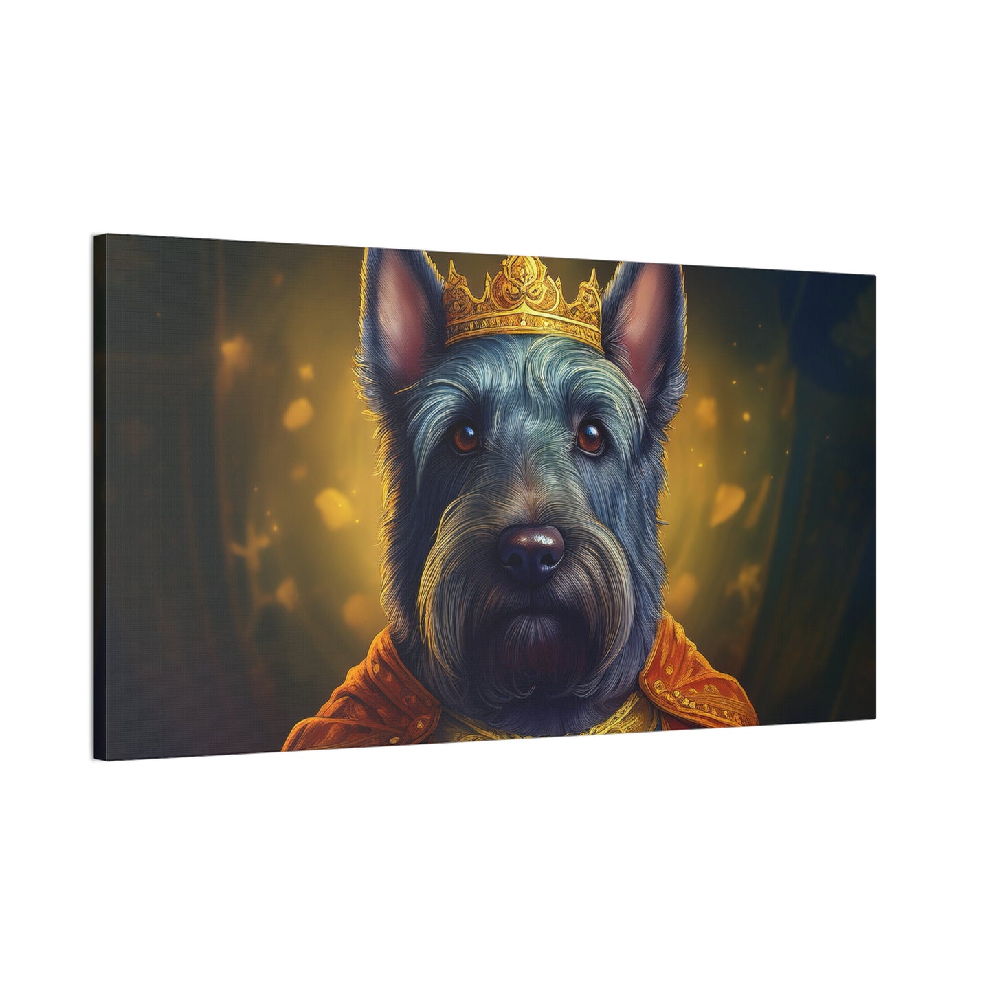 Scottish Terrier Renaissance Pet Portrait on Canvas | Wall art, wall print, dog portrait, dog art