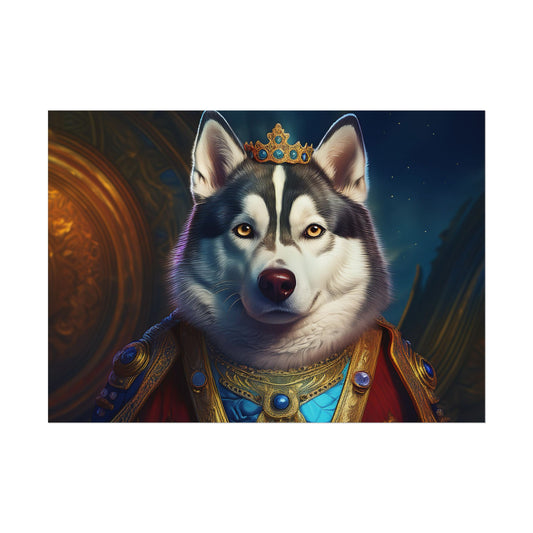 Siberian Husky Renaissance Pet Portrait Print, Siberian Husky Art Print, Wall Decor, Art Gift, dog wall art, wall art, wall print