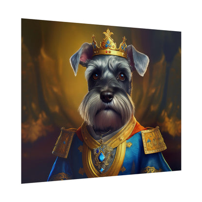 Miniature Schnauzer Dog Renaissance Pet Portrait Art Print | Wall Art | Wall Print
