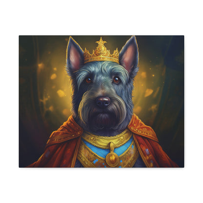 Scottish Terrier Renaissance Pet Portrait on Canvas | Wall art, wall print, dog portrait, dog art