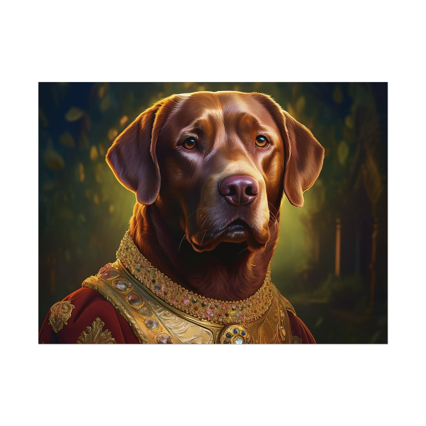 Chesapeake Bay Retriever Dog Renaissance Pet Portrait Print, Animal Lover print, Dog Wall Art, wall print, wall art