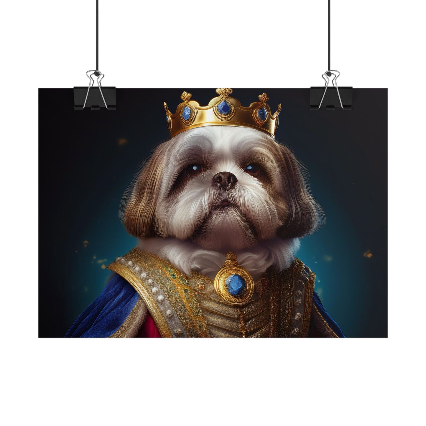 Shih Tzu Renaissance Pet Portrait Print | Dog Lover Wall Art | Dog Memorial Gift | Wall Art | Wall Print