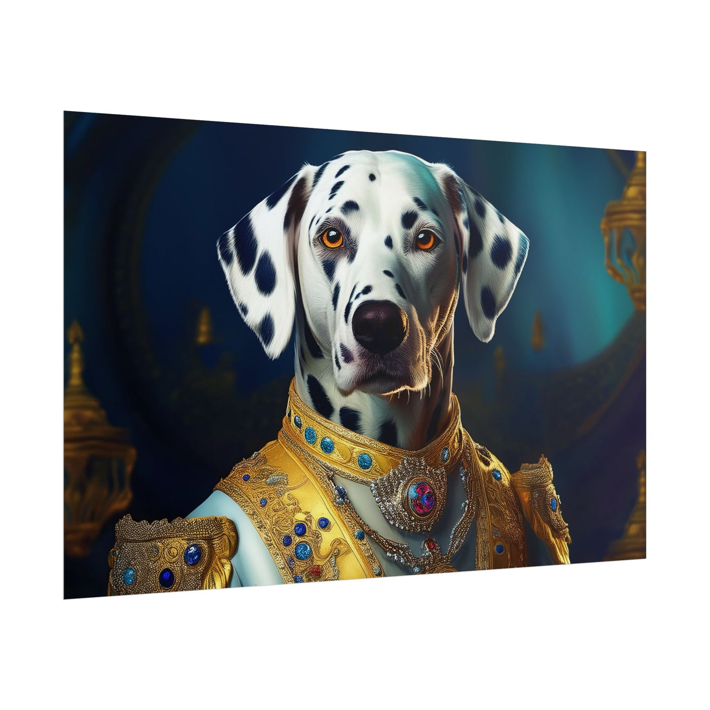 Dalmation Dog Renaissance Pet Portrait Wall Print | Art Print | Wall Art | Dog Art