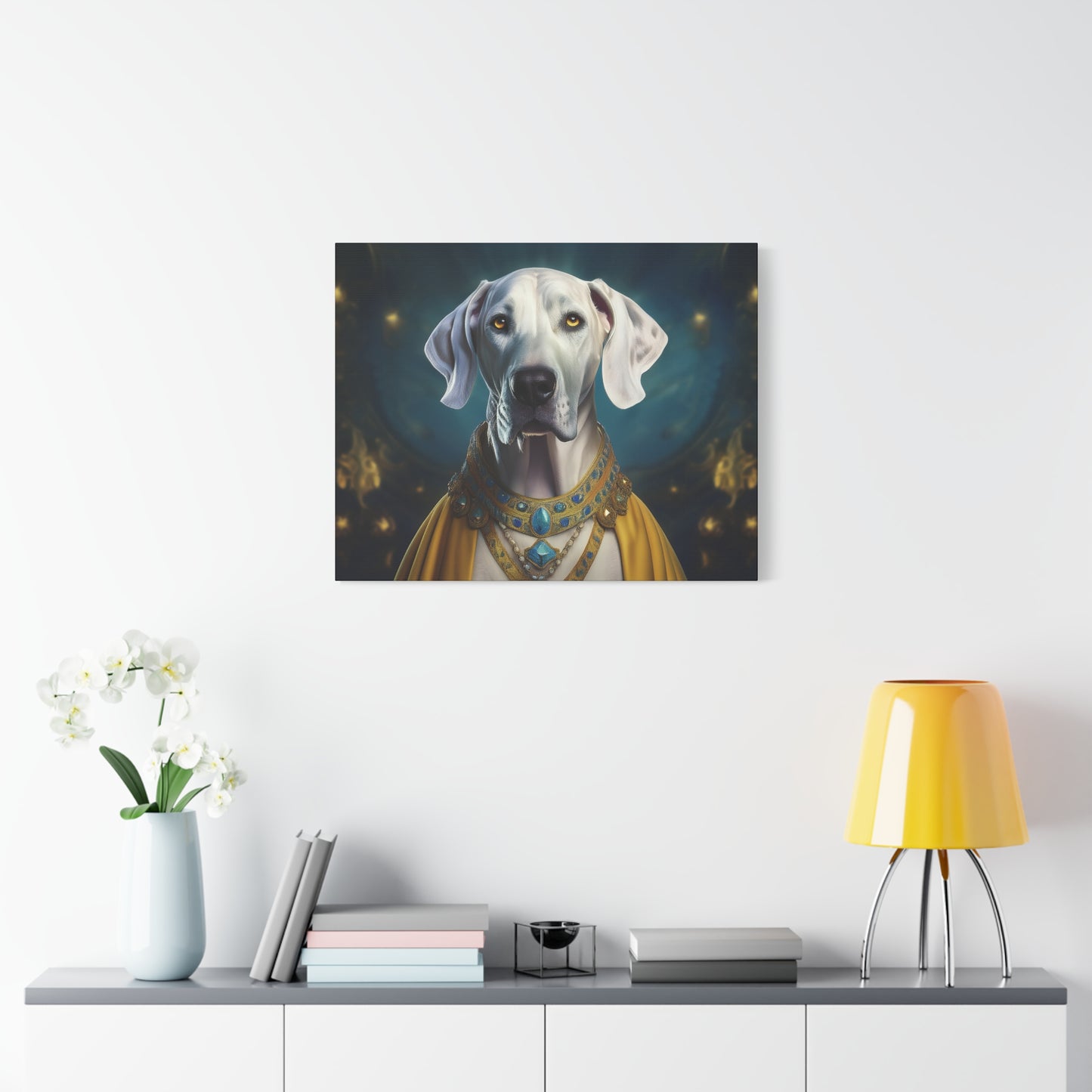 Great Dane Pet Portrait Renaissance - Canvas, wall art, wall print, dog portrait, dog art