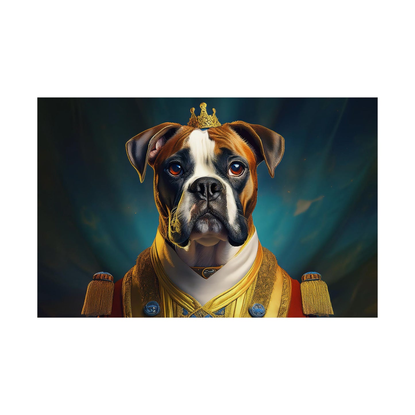 Boxer Dog Renaissance Pet Portrait Print, Art Print, Wall Decor Gift, Animal Lover Home Decor, Dog Wall Art, wall art, wall prints