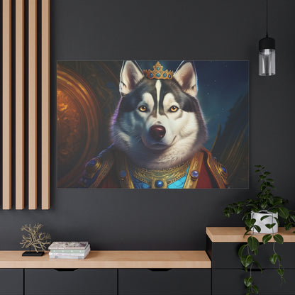 Siberian Husky Renaissance Pet Portrait on Canvas, wall art, wall print, dog portrait, dog art