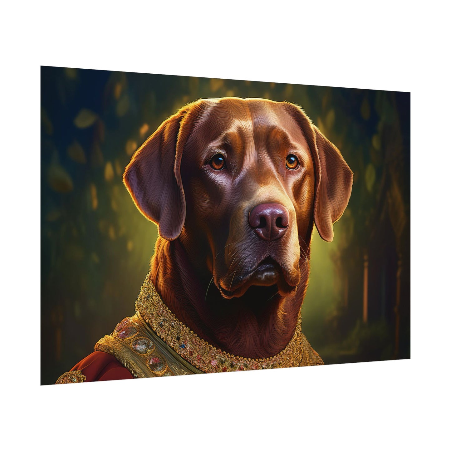 Chesapeake Bay Retriever Dog Renaissance Pet Portrait Print, Animal Lover print, Dog Wall Art, wall print, wall art