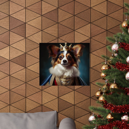 Papillon Renaissance Pet Portrait Print, Papillon Art Print, wall art, wall print