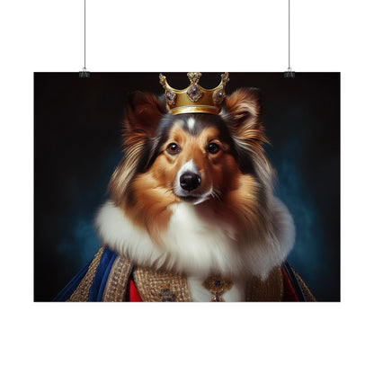 Shetland Sheepdog Renaissance Dog Portrait Art Print, Wall Decor Gift, Animal Lover Home Decor, Dog Wall Art