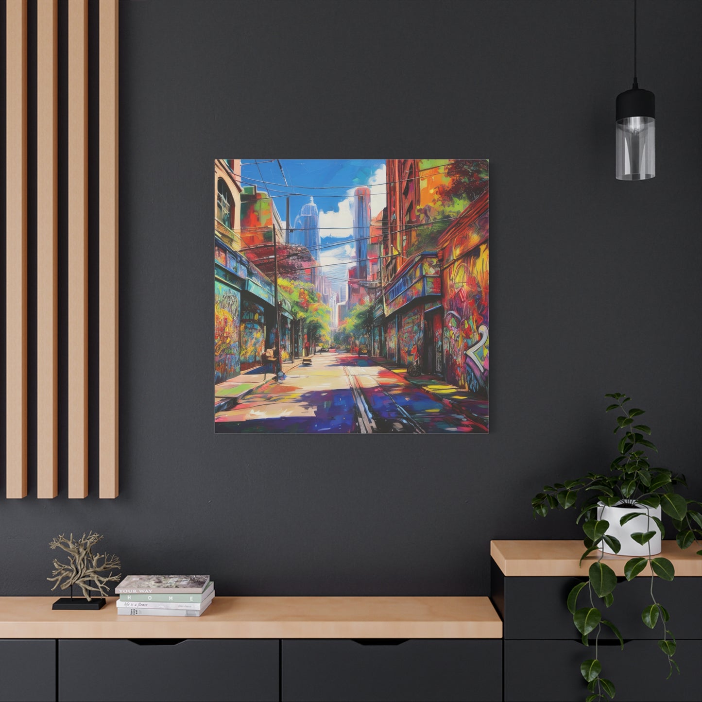Melbourne Street Graffiti Australia on Canvas | Style 2 | Wall Art | Wall Print