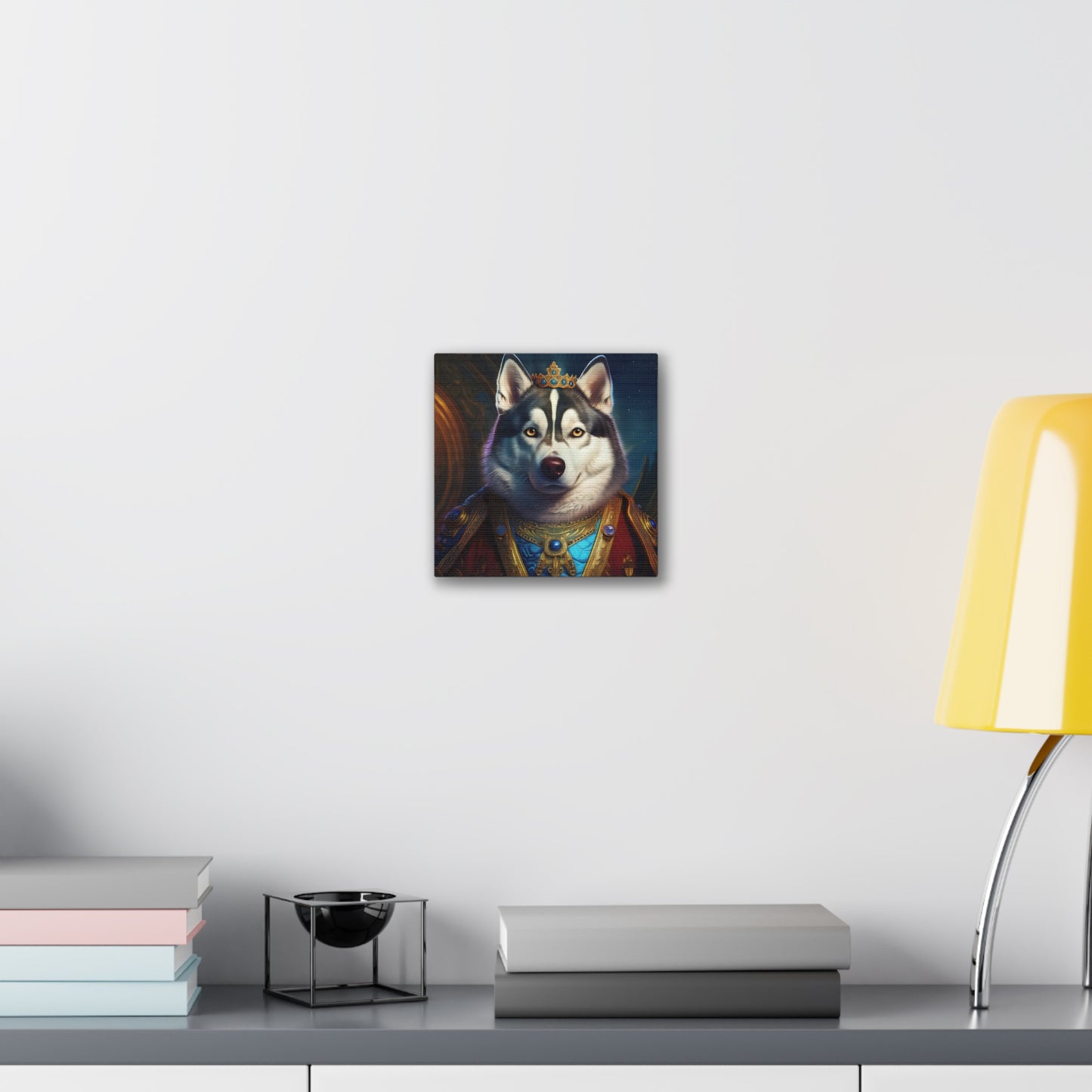 Siberian Husky Renaissance Pet Portrait on Canvas, wall art, wall print, dog portrait, dog art
