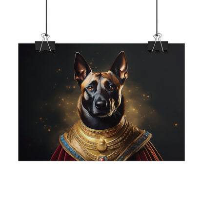 Belgian Malinois Renaissance Dog  Portrait Wall Print, Art Print, Art Print, Animal Lover Home Decor, Dog Wall Art, wall art