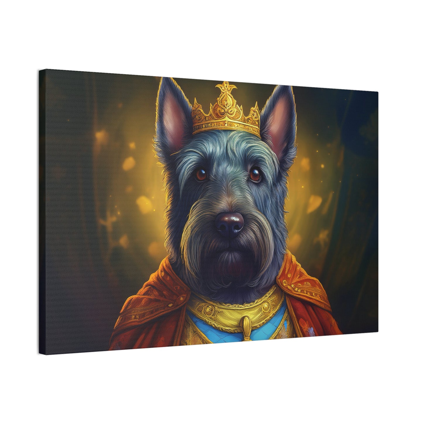 Scottish Terrier Renaissance Pet Portrait on Canvas | Wall art, wall print, dog portrait, dog art