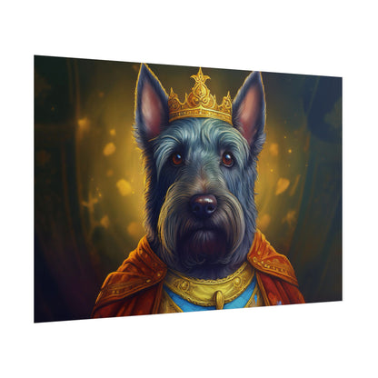 Scottish Terrier Renaissance Pet Portrait Print, Dog Lover Wall Art, Animal Artwork, wall prints, wall art, Dog Memorial Gift