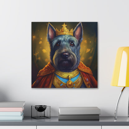 Scottish Terrier Renaissance Pet Portrait on Canvas | Wall art, wall print, dog portrait, dog art