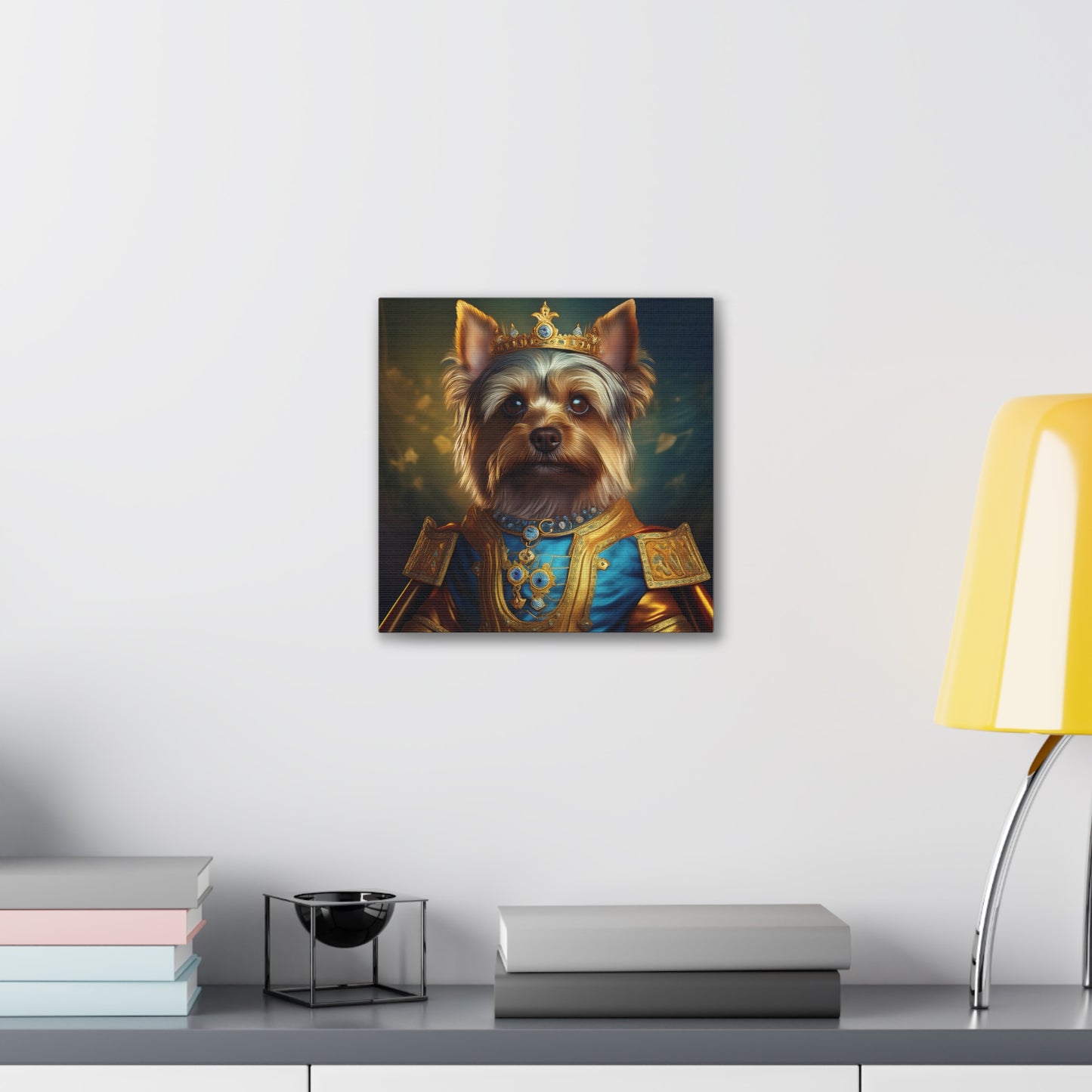 Yorkshire Terrier Renaissance Pet Portrait on Canvas | Wall Art | Wall Print | Dog Art