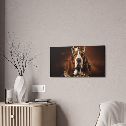 Basset Hound Renaissance Pet Portrait on Canvas | Wall art | wall print | Dog Art