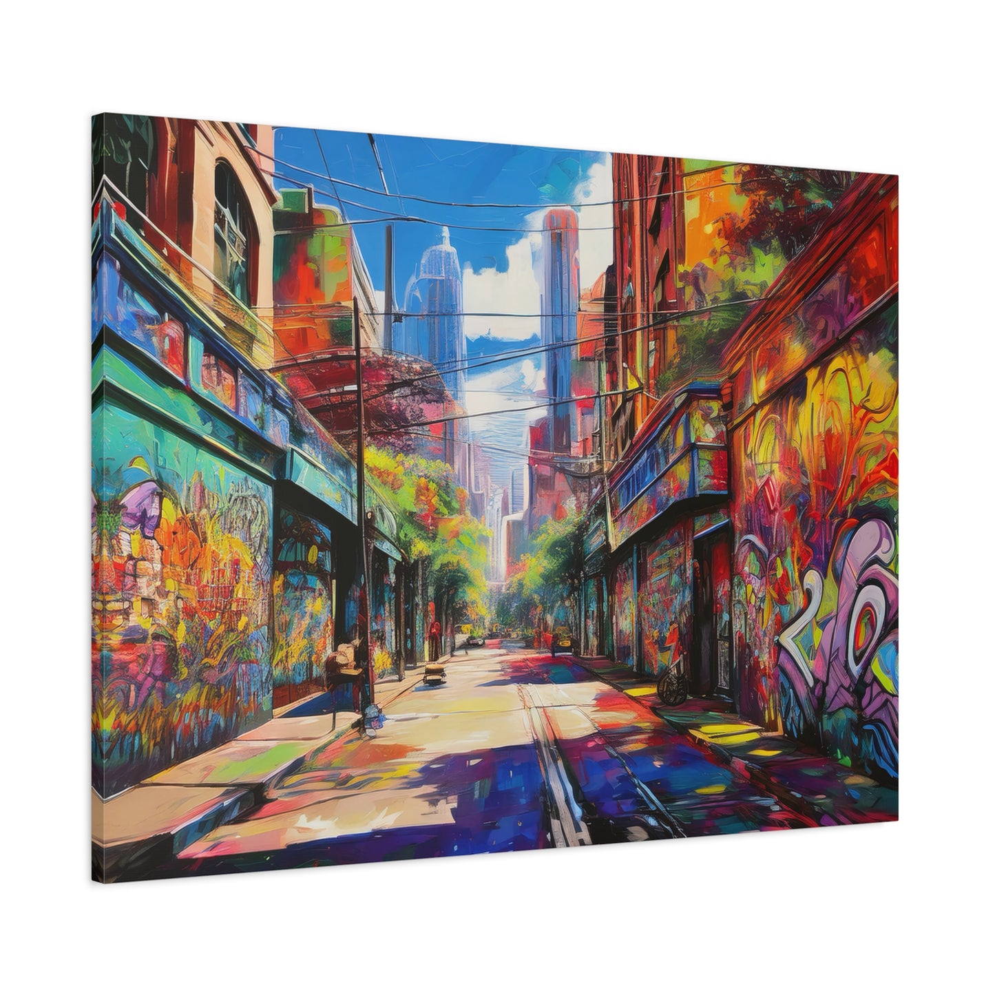 Melbourne Street Graffiti Australia on Canvas | Style 2 | Wall Art | Wall Print