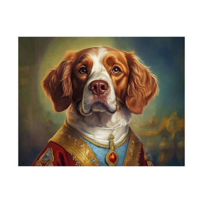 Brittany Dog Renaissance Pet Portrait Print, Brittany Art Print, Wall Decor Gift, Animal Lover, Dog Wall Art, wall print, wall art