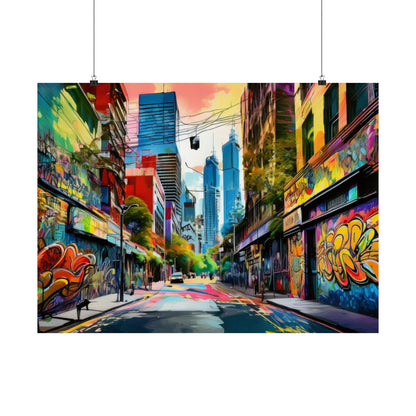 Melbourne Street Graffiti Australia Print | Style 1 | Wall Art | Wall Print