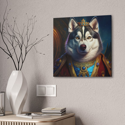 Siberian Husky Renaissance Pet Portrait on Canvas, wall art, wall print, dog portrait, dog art