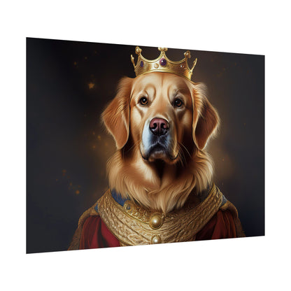 Golden Retriever Renaissance Dog Portrait  Art Print, Wall Decor Gift, Animal Lover Home Decor, Dog Wall Art