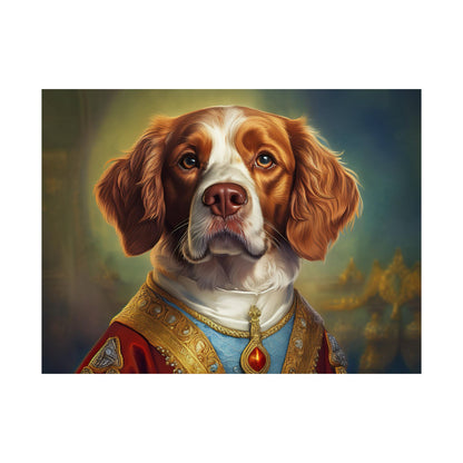 Brittany Dog Renaissance Pet Portrait Print, Brittany Art Print, Wall Decor Gift, Animal Lover, Dog Wall Art, wall print, wall art