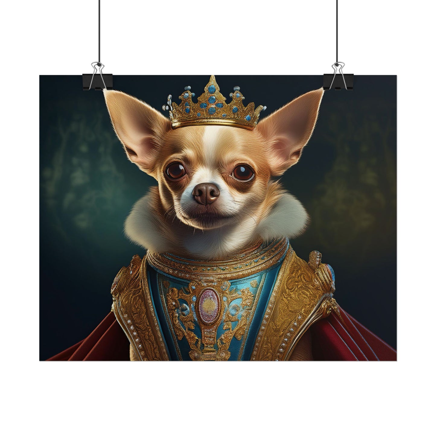 Chihuahua Dog Renaissance Pet Portrait Print | Wall print | Wall art