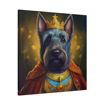 Scottish Terrier Renaissance Pet Portrait on Canvas | Wall art, wall print, dog portrait, dog art
