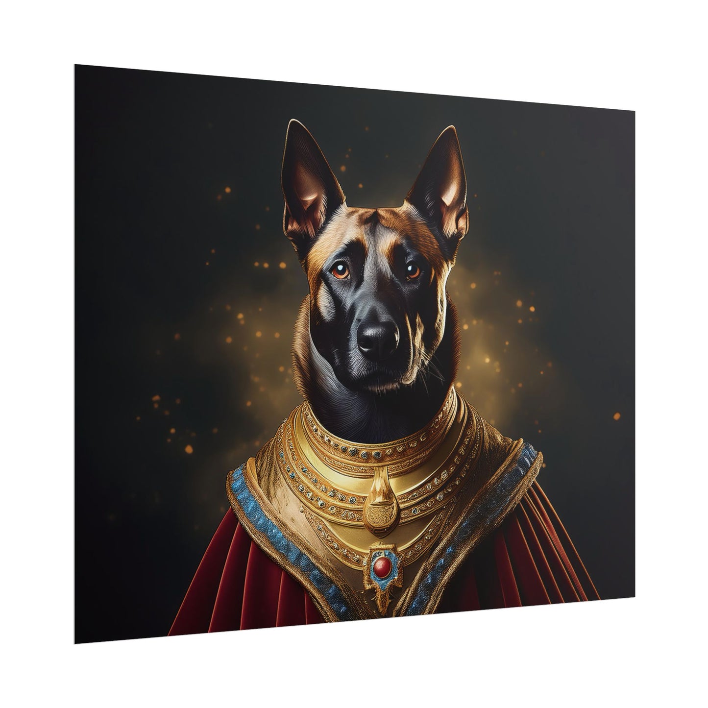 Belgian Malinois Renaissance Dog  Portrait Wall Print, Art Print, Art Print, Animal Lover Home Decor, Dog Wall Art, wall art