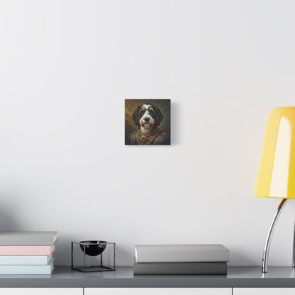 Bernedoodle Renaissance Dog Portrait Canvas Art, Pet Portrait Wall Decor, Animal Lover Gift, Home Decoration, Unique Dog Artwork