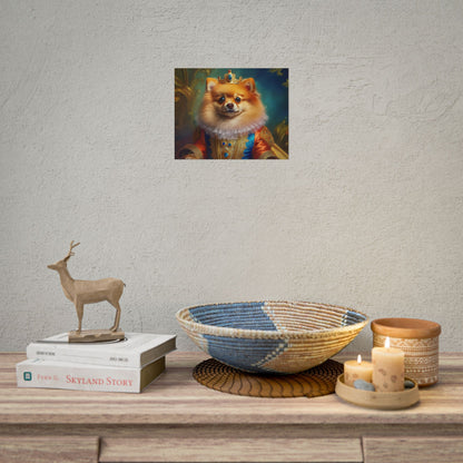 Pomeranian Renaissance Dog Portrait Art Print, Wall Decor Gift, Animal Lover Home Decor, Dog Wall Art