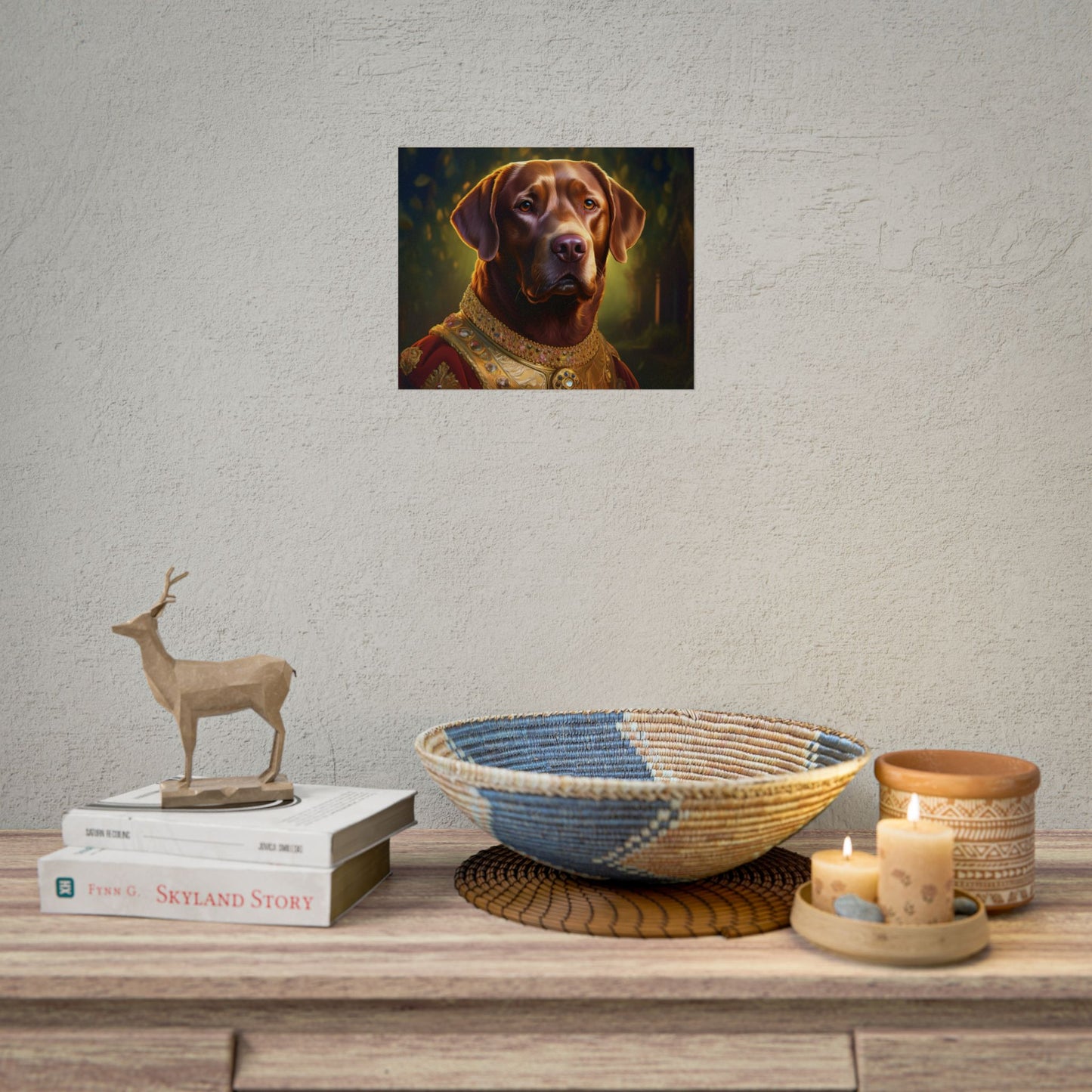 Chesapeake Bay Retriever Dog Renaissance Pet Portrait Print, Animal Lover print, Dog Wall Art, wall print, wall art