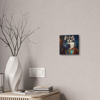 Siberian Husky Renaissance Pet Portrait on Canvas, wall art, wall print, dog portrait, dog art