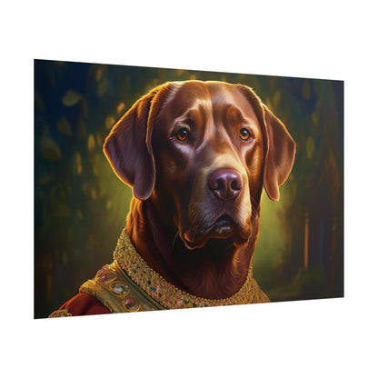 Chesapeake Bay Retriever Dog Renaissance Pet Portrait Print, Animal Lover print, Dog Wall Art, wall print, wall art