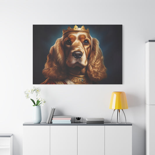 Cocker Spaniel Renaissance Pet Portrait on Canvas | Wall art | wall print