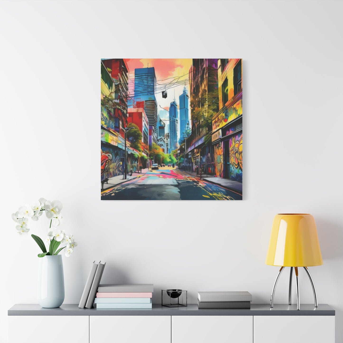 Melbourne Street Graffiti Australia Canvas Art | Style 1 | Wall Art | Wall Print
