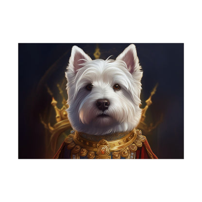West Highland White Terrier Dog Renaissance Pet Portrait Print, West Highland White Terrier Art Print, Dog Wall Art, Wall Print, Wall Art