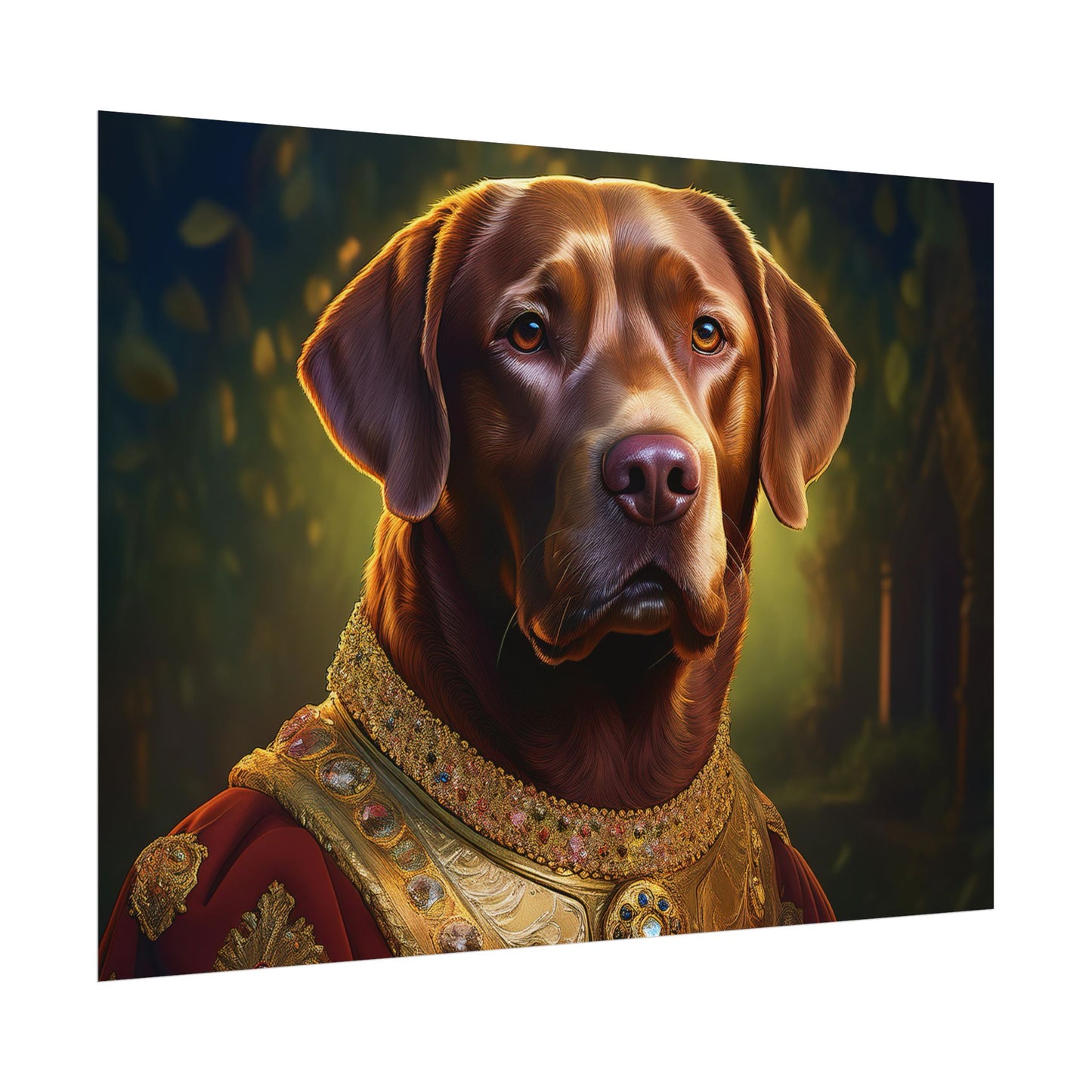 Chesapeake Bay Retriever Dog Renaissance Pet Portrait Print, Animal Lover print, Dog Wall Art, wall print, wall art