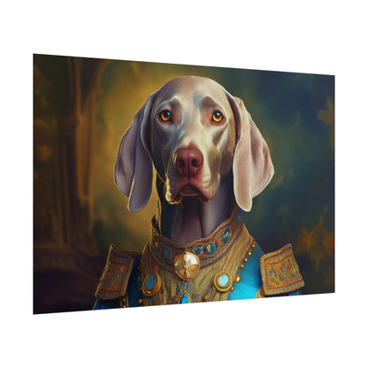 Weimaraner Renaissance Pet Portrait Print, wall print, wall art, Animal Lover Home Decor, Dog Wall Art