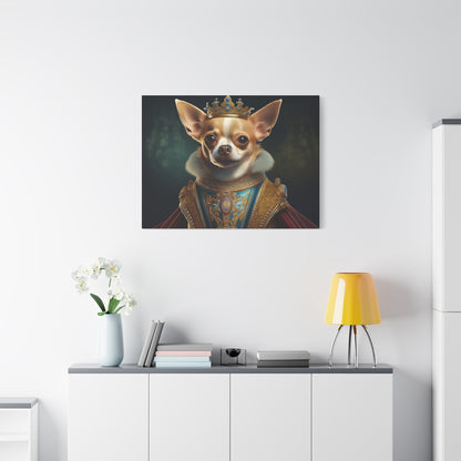 Chihuahua Renaissance Pet Portrait on Canvas | Wall art | Wall print | Dog art