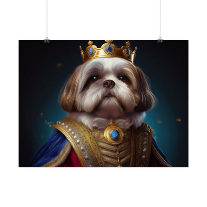 Shih Tzu Renaissance Pet Portrait Print | Dog Lover Wall Art | Dog Memorial Gift | Wall Art | Wall Print