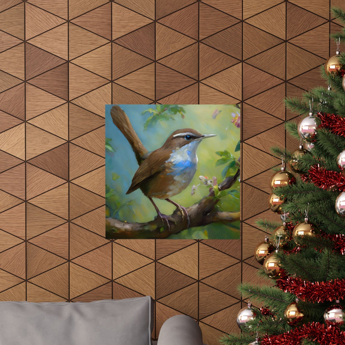 Carolina Wren Painting Print | Wall Art | Wall Print | Bird Art