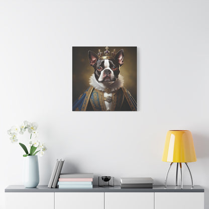 Boston Terrier Renaissance Pet Portrait on Canvas, wall print, wall art, dog portrait, dog art